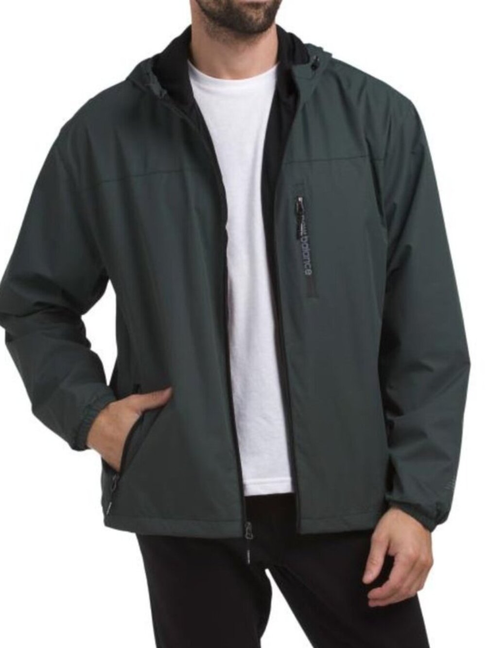 NEW BALANCE Mesh Lined Hooded Dobby Jacket